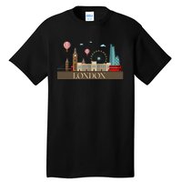 London Souvenir England Vintage City British Uk Tall T-Shirt