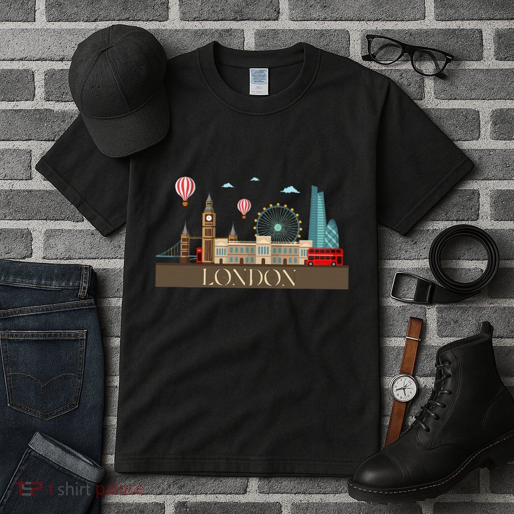 London Souvenir England Vintage City British Uk Tall T-Shirt