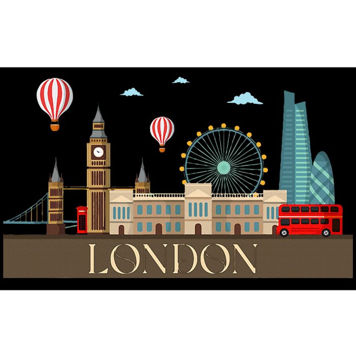 London Souvenir England Vintage City British Uk Bumper Sticker