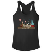 London Souvenir England Vintage City British Uk Ladies PosiCharge Competitor Racerback Tank