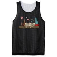 London Souvenir England Vintage City British Uk Mesh Reversible Basketball Jersey Tank