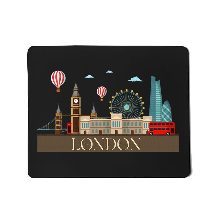 London Souvenir England Vintage City British Uk Mousepad