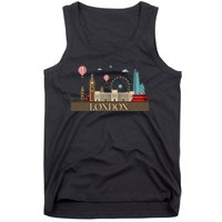 London Souvenir England Vintage City British Uk Tank Top