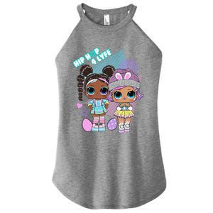 LOL Surprise Easter Hip Hop 4 Life Women's Perfect Tri Rocker Tank