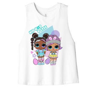 LOL Surprise Easter Hip Hop 4 Life Women's Racerback Cropped Tank