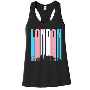 London Skyline England Flag Women's Racerback Tank