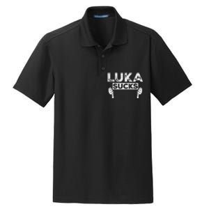 Luka Sucks Funny Sports Design Dry Zone Grid Polo