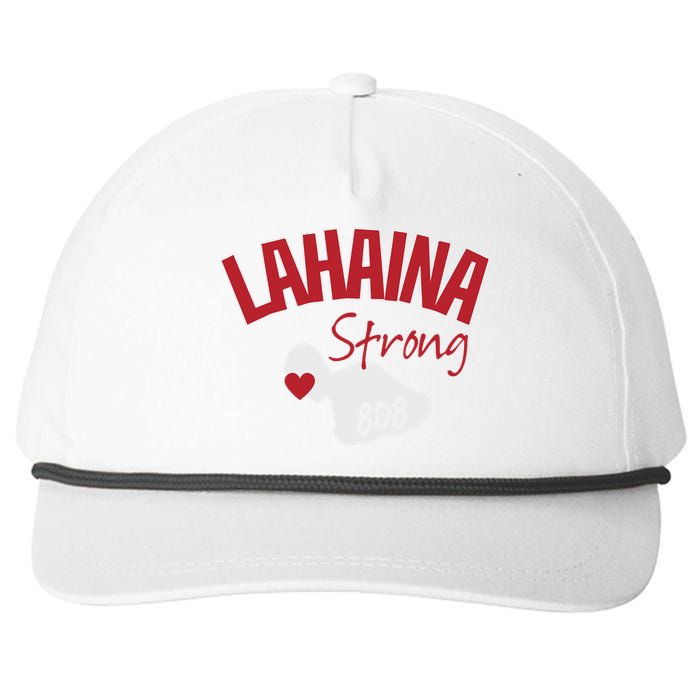 Lahaina Strong Fire Maui Wildfire Charity Lahaina Support Snapback Five-Panel Rope Hat