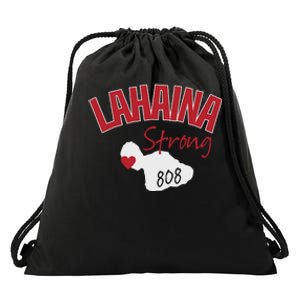 Lahaina Strong Fire Maui Wildfire Charity Lahaina Support Drawstring Bag