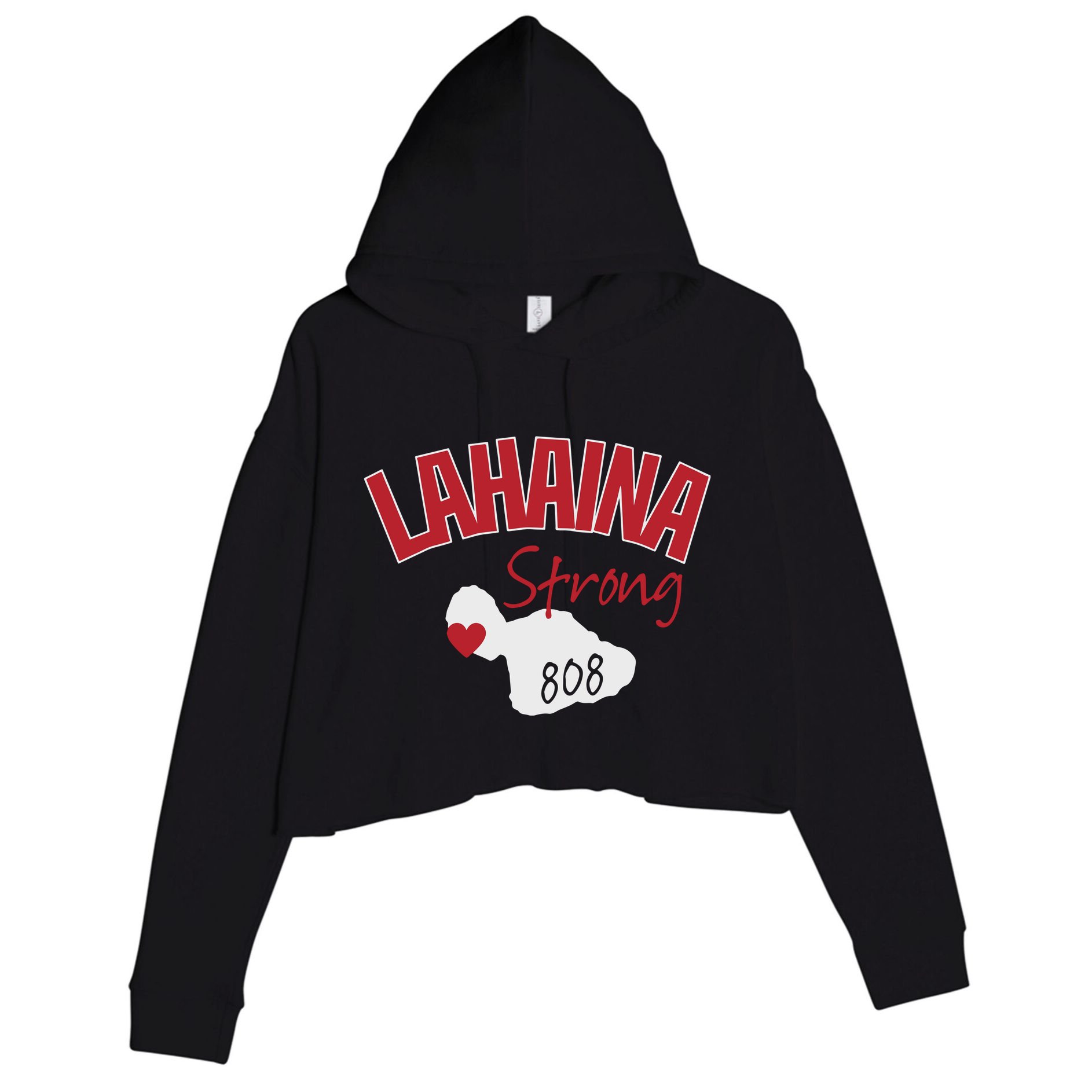 Lahaina Strong Fire Maui Wildfire Charity Lahaina Support Crop Fleece Hoodie