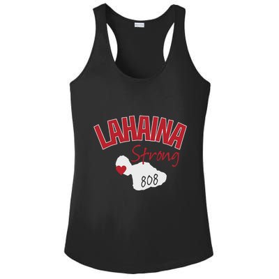 Lahaina Strong Fire Maui Wildfire Charity Lahaina Support Ladies PosiCharge Competitor Racerback Tank