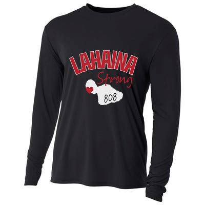 Lahaina Strong Fire Maui Wildfire Charity Lahaina Support Cooling Performance Long Sleeve Crew