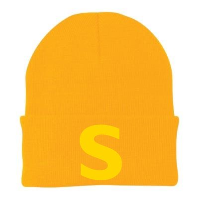 Letter S Funny Chipmunk Group Matching Halloween Costume Knit Cap Winter Beanie