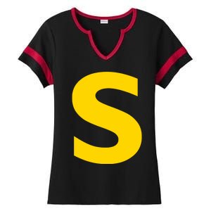 Letter S Funny Chipmunk Group Matching Halloween Costume Ladies Halftime Notch Neck Tee