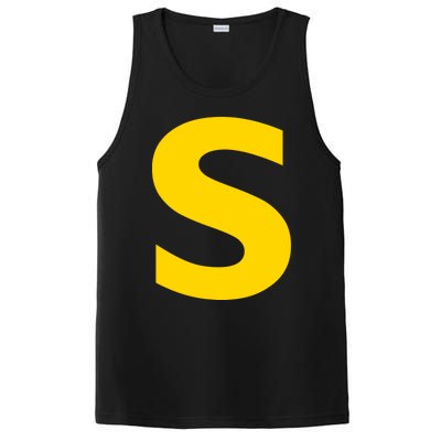 Letter S Funny Chipmunk Group Matching Halloween Costume PosiCharge Competitor Tank