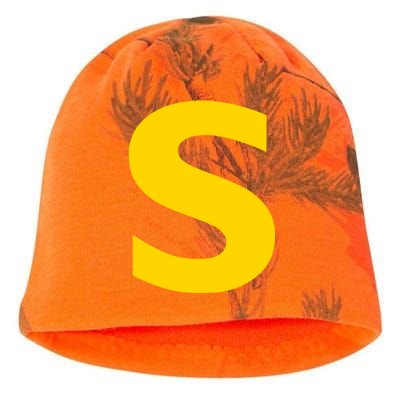 Letter S Funny Chipmunk Group Matching Halloween Costume Kati - Camo Knit Beanie