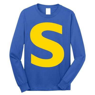 Letter S Funny Chipmunk Group Matching Halloween Costume Long Sleeve Shirt