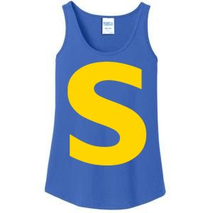 Letter S Funny Chipmunk Group Matching Halloween Costume Ladies Essential Tank