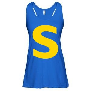 Letter S Funny Chipmunk Group Matching Halloween Costume Ladies Essential Flowy Tank