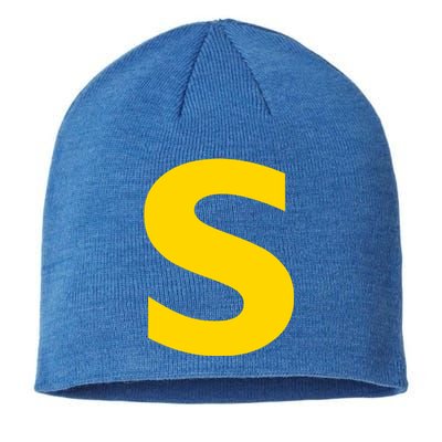 Letter S Funny Chipmunk Group Matching Halloween Costume Sustainable Beanie