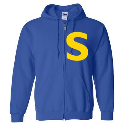 Letter S Funny Chipmunk Group Matching Halloween Costume Full Zip Hoodie