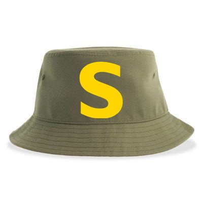 Letter S Funny Chipmunk Group Matching Halloween Costume Sustainable Bucket Hat