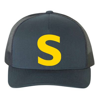 Letter S Funny Chipmunk Group Matching Halloween Costume Yupoong Adult 5-Panel Trucker Hat