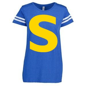 Letter S Funny Chipmunk Group Matching Halloween Costume Enza Ladies Jersey Football T-Shirt