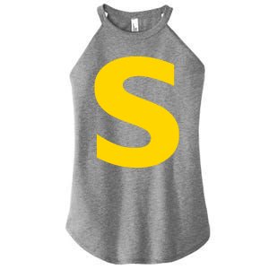 Letter S Funny Chipmunk Group Matching Halloween Costume Women's Perfect Tri Rocker Tank