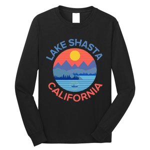 Lake Shasta Fishing Hiking Camping Long Sleeve Shirt