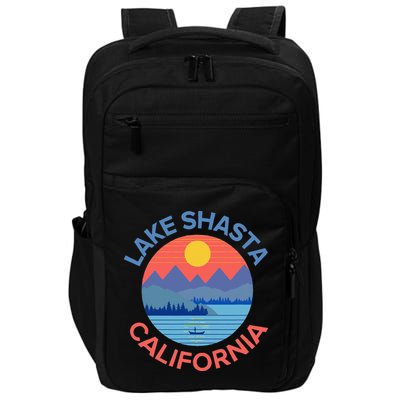 Lake Shasta Fishing Hiking Camping Impact Tech Backpack
