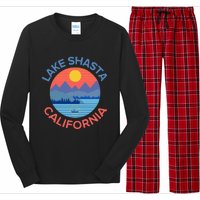 Lake Shasta Fishing Hiking Camping Long Sleeve Pajama Set