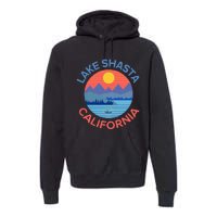 Lake Shasta Fishing Hiking Camping Premium Hoodie