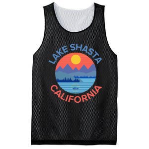 Lake Shasta Fishing Hiking Camping Mesh Reversible Basketball Jersey Tank