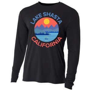 Lake Shasta Fishing Hiking Camping Cooling Performance Long Sleeve Crew