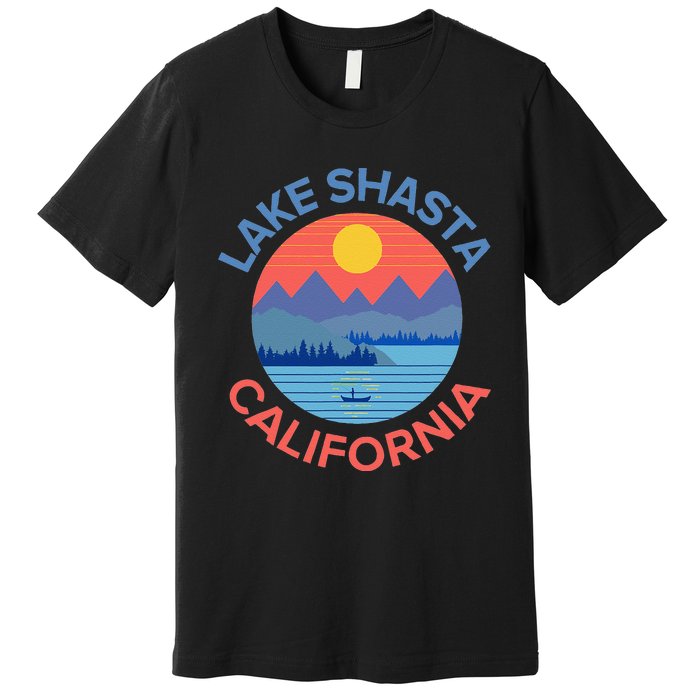 Lake Shasta Fishing Hiking Camping Premium T-Shirt