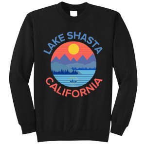 Lake Shasta Fishing Hiking Camping Tall Sweatshirt