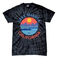 Lake Shasta Fishing Hiking Camping Tie-Dye T-Shirt