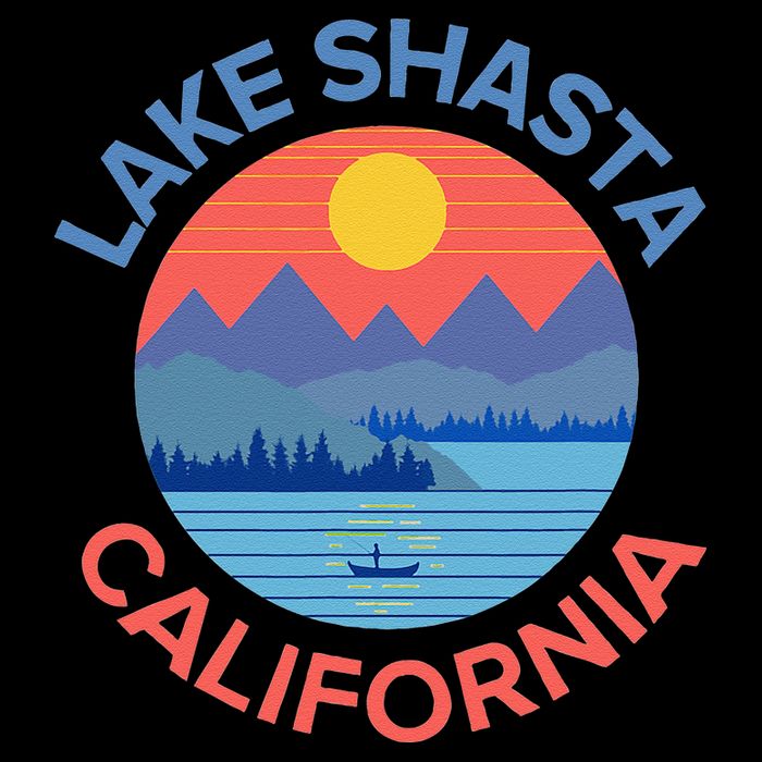 Lake Shasta Fishing Hiking Camping Visor