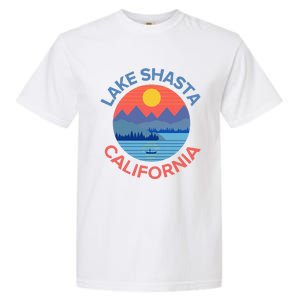 Lake Shasta Fishing Hiking Camping Garment-Dyed Heavyweight T-Shirt