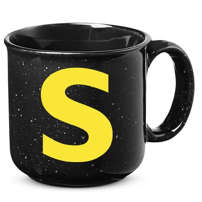 Letter S Funny Chipmunk Group Matching Halloween 15oz Campfire Ceramic Mug