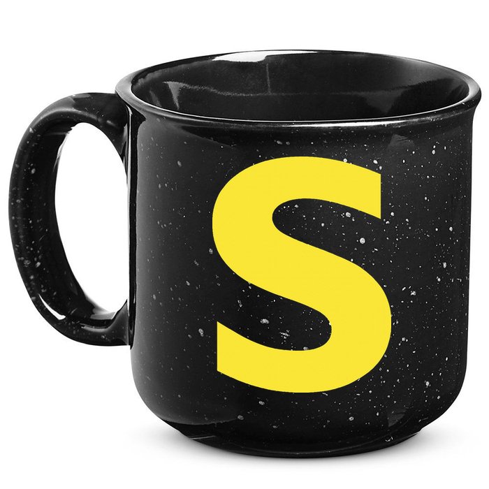 Letter S Funny Chipmunk Group Matching Halloween 15oz Campfire Ceramic Mug