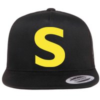 Letter S Funny Chipmunk Group Matching Halloween Flat Bill Trucker Hat