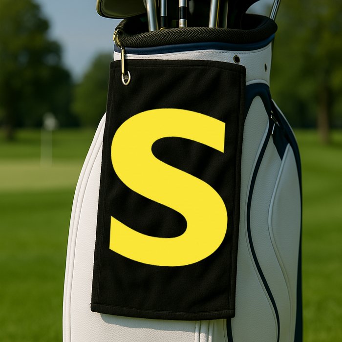Letter S Funny Chipmunk Group Matching Halloween Golf Towel