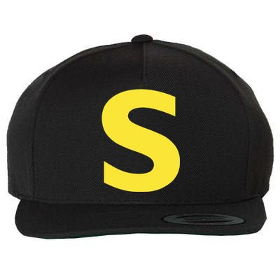 Letter S Funny Chipmunk Group Matching Halloween Wool Snapback Cap