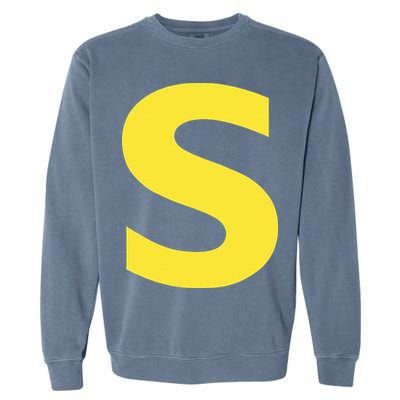 Letter S Funny Chipmunk Group Matching Halloween Garment-Dyed Sweatshirt