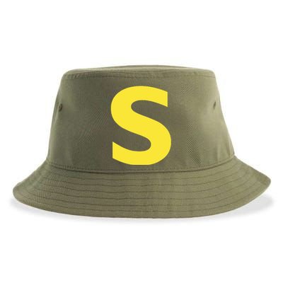 Letter S Funny Chipmunk Group Matching Halloween Sustainable Bucket Hat