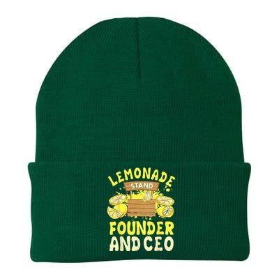 Lemonade Stand Founder And CEO Lemon Juice Citrus Drink Knit Cap Winter Beanie