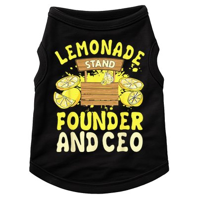 Lemonade Stand Founder And CEO Lemon Juice Citrus Drink Doggie Tank