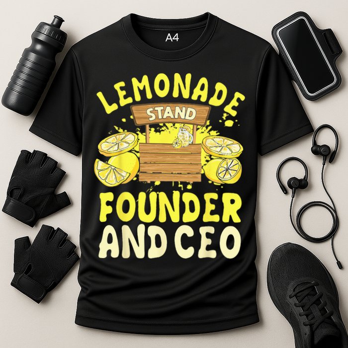 Lemonade Stand Founder And CEO Lemon Juice Citrus Drink Performance Shirt